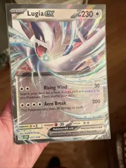 Pokemon TCG Lugia EX 017/034 Jumbo Card Nm Or Better - Image 1