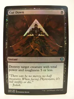 MTG Magic the Gathering Cut Down (89/552) Dominaria United Foil Card - Image 1