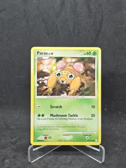 Pokemon Card Paras (92/123) Mysterious Treasures Common Non-Foil - Image 1