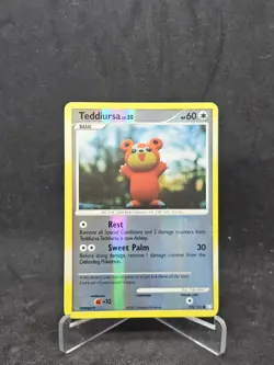 Pokemon Card Teddiursa (105/123) Mysterious Treasures Common Reverse Holo - Image 1
