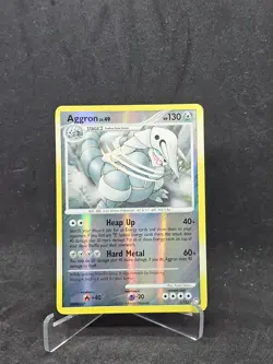 Pokemon Card Aggron (1/123) Mysterious Treasures Rare Holo Reverse Holo - Image 1