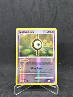 Pokemon Card Unown I (37/123) Mysterious Treasures Rare Reverse Holo - Image 1