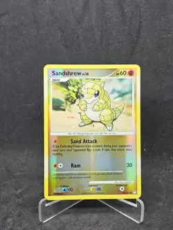 Pokemon Card Sandshrew (96/123) Mysterious Treasures Common Reverse Holo - Image 1