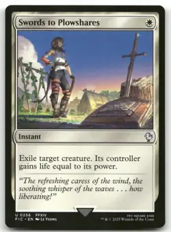 Swords to Plowshares 256 MTG Commander: FINAL FANTASY U NM - Image 1