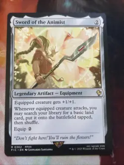 Sword of the Animist 362 MTG Commander: FINAL FANTASY R NM - Image 1