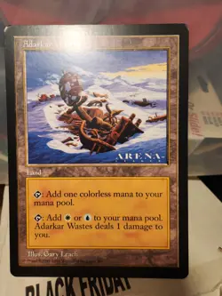 Oversized 6 By 9 Mtg 2 Karplusan Forest & 2 Adarker Wastes Arena League - Image 5