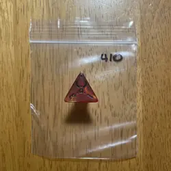 🎲FREE w/10 dice! - MTG d4 Spindown Life Counter die Hour of Devastation Red 410 - Image 1