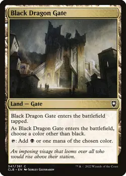 Black Dragon Gate C Foil #347 | CLB Battle for Baldur's Gate | MTG - Image 1