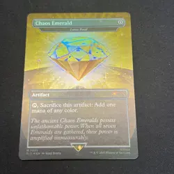 MTG Secret Lair Yellow Chaos Emerald (Lotus Petal) Foil Sonic the Hedgehog Magic - Image 1
