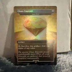 MTG Secret Lair Yellow Chaos Emerald (Lotus Petal) Foil Sonic the Hedgehog Magic - Image 1