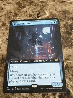 RESEARCH THIEF Magic Gathering MTG Kamigawa Neon Dynasty Extended - Image 1