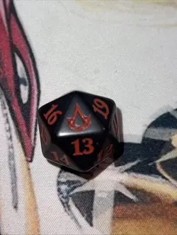 Assassin’s Creed Spindown Bundle Dice D20 Black Red Magic the Gathering ACR MTG - Image 1
