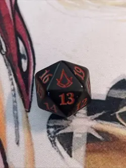 Assassin’s Creed Spindown Bundle Dice D20 Black Red Magic the Gathering ACR MTG - Image 2