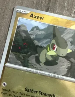 Pokemon TCG Axew 068/086 Poke Ball Reverse Holo SV: Black Bolt - Image 3