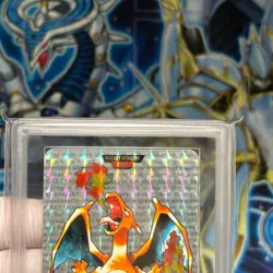 Pokemon 1996 Carddass Vending No.006 Charizard Prism RED ARS 9 PSA 9 - Image 3