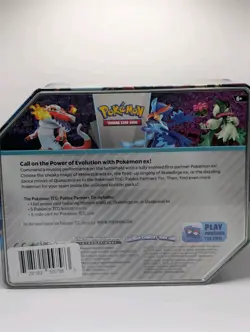 Pokemon TCG Paldea Partners Tin Skeledirge EX Includes 5 Booster Packs Sealed - Image 2