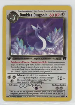 Dark Dragonair German 1st Ed. Pokemon Team Rocket #33 2000 15fy - Image 1