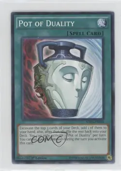 Pot of Duality 1st Ed. YuGiOh HERO Strike Structure Deck #SDHS-EN034 0bt4 - Image 1
