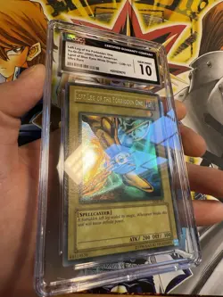 CGC 10 Gem Mint Left Leg of the Forbidden One LOB-121 Faded 1.5 Print Yugioh - Image 3