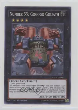 Number 55: Gogogo Goliath 1st Ed. YuGiOh World Superstars #WSUP-EN007 12kb - Image 1