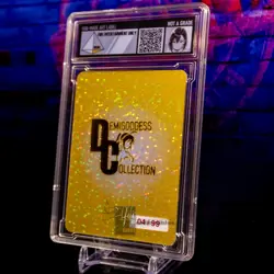 Momo Ayase Waifu Card Encased #/99 Gold Demigoddess Collection SLAB Dandadan ACG - Image 4