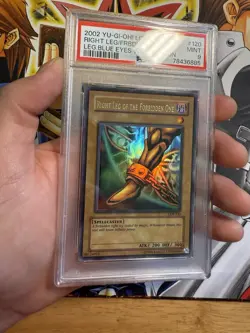 PSA 9 Mint Right Leg of the Forbidden One LOB-120 1.5 Print Ultra Rare Yugioh - Image 1