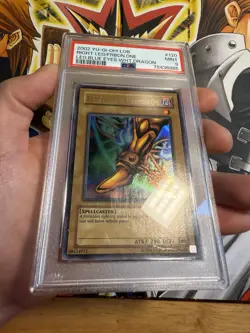 PSA 9 Mint Right Leg of the Forbidden One LOB-120 1.5 Print Ultra Rare Yugioh - Image 4