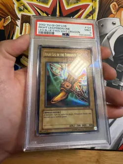 PSA 9 Mint Right Leg of the Forbidden One LOB-120 1.5 Print Ultra Rare Yugioh - Image 5