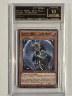 Destiny HERO Dark Angel CCG 10 Yugioh Slab Set x2 NOT PSA + BONUS GEM MINT 10 - Image 2