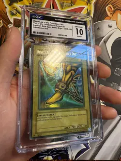 CGC 10 Gem Mint Right Leg of the Forbidden One LOB-120 Faded WAVY Ultra Yugioh - Image 2