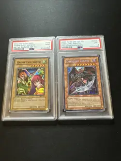 Yugioh Harpie Lady Sisters MRD 1st Edition PSA9 HEAVY FADE - Image 3