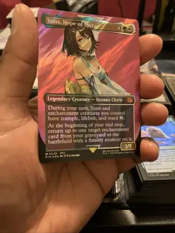 Yuna, Hope of Spira (Borderless) (Surge Foil) Final Fantasy Foil - Image 2