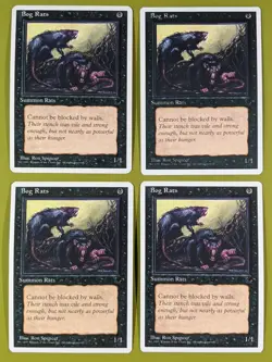 Bog Rats x4 Chronicles 4x Playset Magic the Gathering MTG - Image 1
