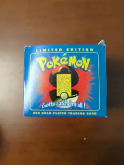 Pokemon Cards 23K Gold Plated CHARIZARD Trading Card 1999 Burger King Ball - - Image 3