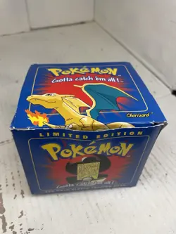 Pokemon Cards 23K Gold Plated CHARIZARD Trading Card 1999 Burger King Ball - - Image 1