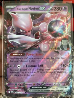 Pokemon TCG Team Rockets Mewtwo EX Double Rare Card 081/182 Destined Rivals - Image 1