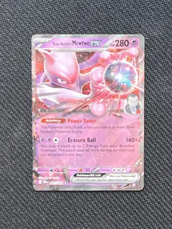 Pokemon TCG Team Rockets Mewtwo EX Double Rare Card 081/182 Destined Rivals - Image 1