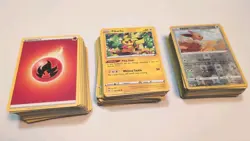 Pokemon Card Lot 220 OFFICIAL TCG Cards Commons Pikachu Charmander Eevee Meowth - Image 1