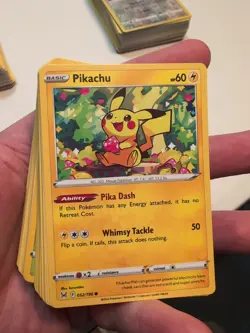 Pokemon Card Lot 220 OFFICIAL TCG Cards Commons Pikachu Charmander Eevee Meowth - Image 2