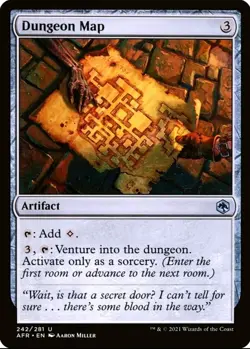 X 1 Dungeon Map NM Adventures in the Forgotten Realms AFR 242 MTG Magic - Image 1