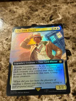 THE FIFTH DOCTOR Magic Gathering MTG Dr Who Extended Art Foil - Image 1