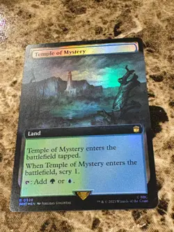 TEMPLE OF MYSTERY Magic Gathering MTG Dr Who Extended Art Foil - Image 1