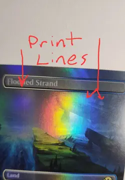 MTG - Flooded Strand - Foil Borderless MH3 0353 Modern Horizons 3 - Print Lines - Image 2