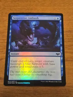 MTG Innistrad Crimson Vow - Serpentine Ambush - VOW 77 - FOIL - Image 1