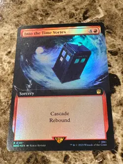 INTO THE TIME VORTEX Magic Gathering MTG Dr Who Extended Art Foil - Image 1