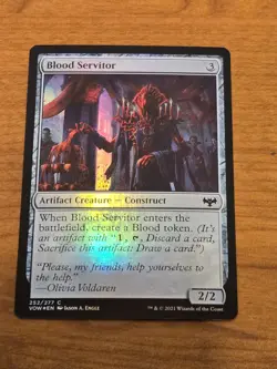 MTG Innistrad Crimson Vow - Blood Servitor - VOW 252 - FOIL - Image 1