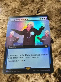 INSPIRING REFRAIN Magic Gathering MTG Dr Who Extended Art Foil - Image 1