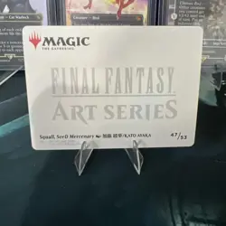 Squall, SeeD Mercenary - Art Series Gold Stamped 47/53 - Final Fantasy - MTG NM - Image 2