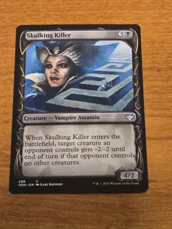 MTG Innistrad Crimson Vow - Skulking Killer - VOW 296 - Showcase Non-foil - Image 1