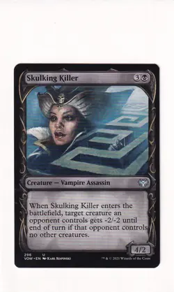MTG Innistrad Crimson Vow - Skulking Killer - VOW 296 - Showcase Non-foil - Image 2